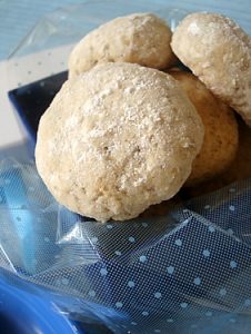 Eggless Almond and Chocolate filled Butter Cookies