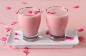 rose milk shake