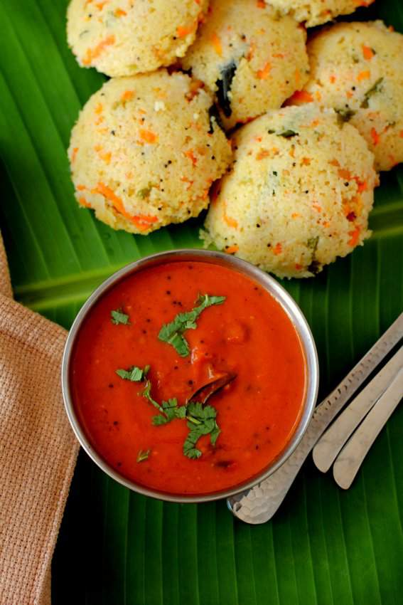 Thakkali chutney recipe, south indian tomato chutney for idli and dosa
